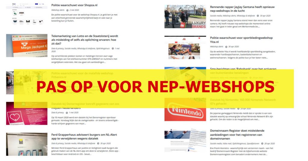 Nep webshops